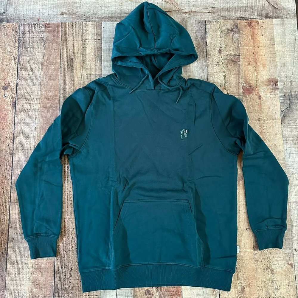 A-dam green Godzilla embroidered hoodie with kangaroo pocket men's XXL